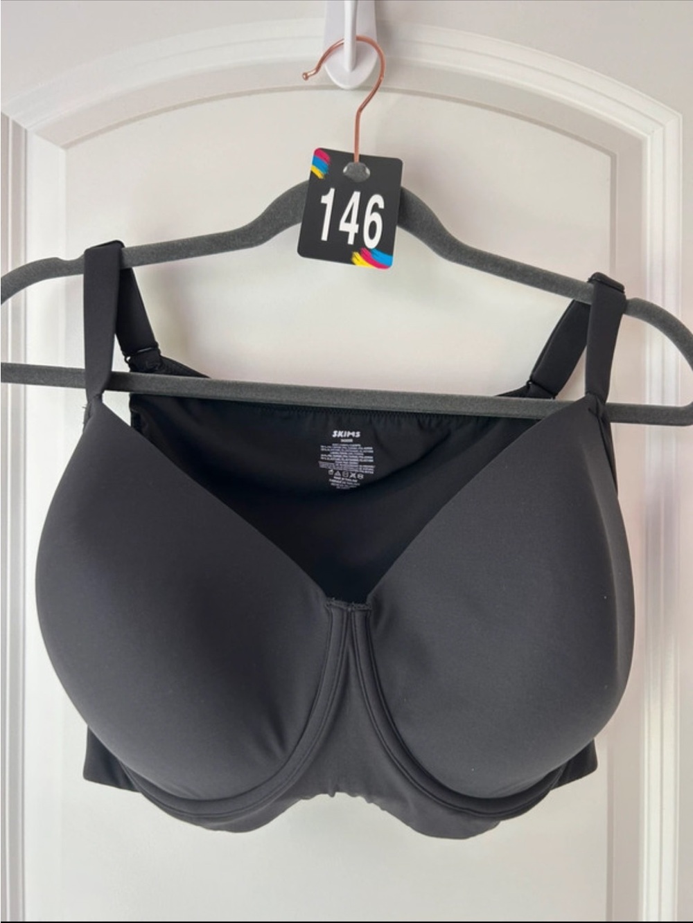Skims Fits Everybody Back Smoothing Full Coverage Bra Sz 36DDDD (36G)
